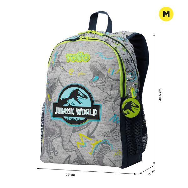 Mochila para Nino Jurassic World Mediano Gris