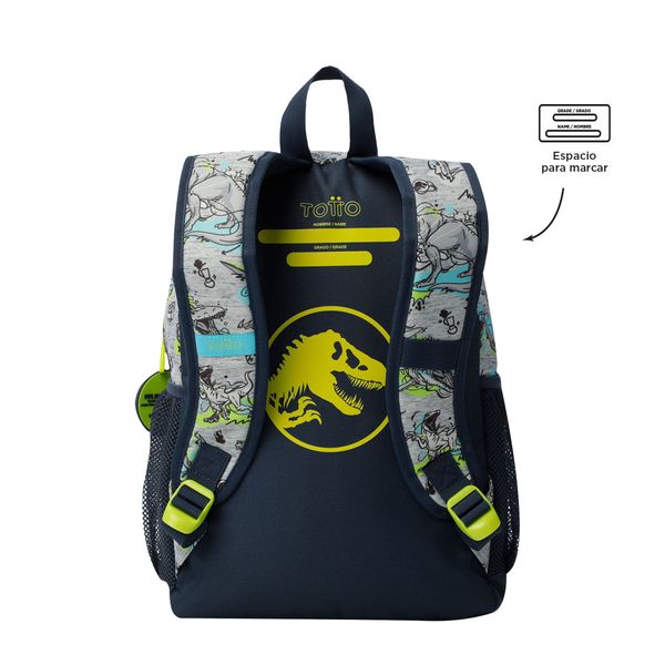 Mochila para Nino Jurassic World Mediano Gris