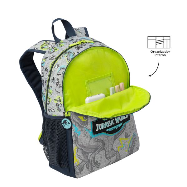 Mochila para Nino Jurassic World Mediano Gris