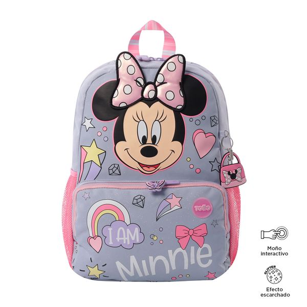 Mochila para Nina Minnie Mediano Gris