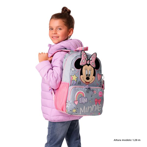 Mochila para Nina Minnie Mediano Gris