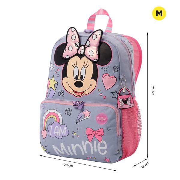 Mochila para Nina Minnie Mediano Gris