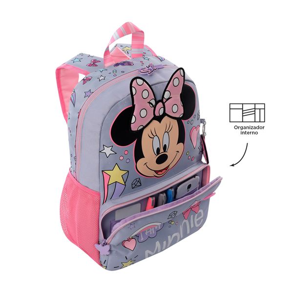 Mochila para Nina Minnie Mediano Gris