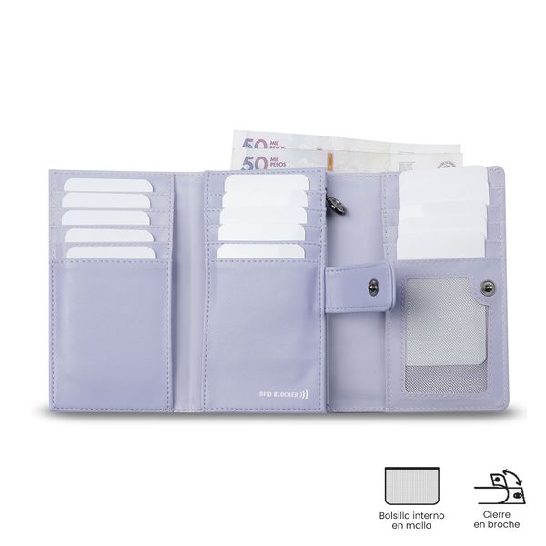 Bolsillo para monedas visible