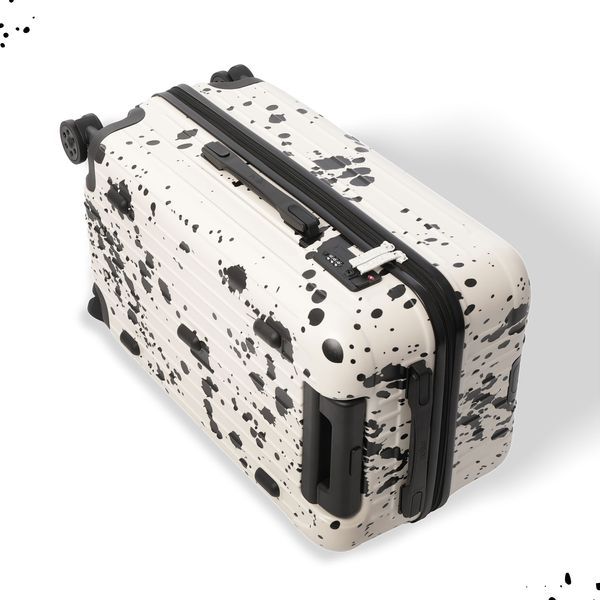 Diseno splatter blanco y negro