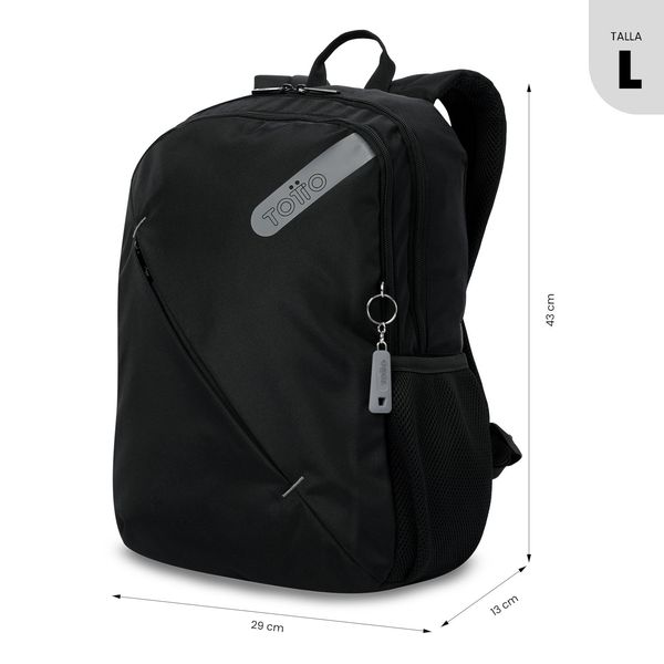 Combo 2 Mochilas Universitario  para hombre | Porta PC 13" y 15" | Rocky 2.0 Azul  y Soki Negro-1769784674445