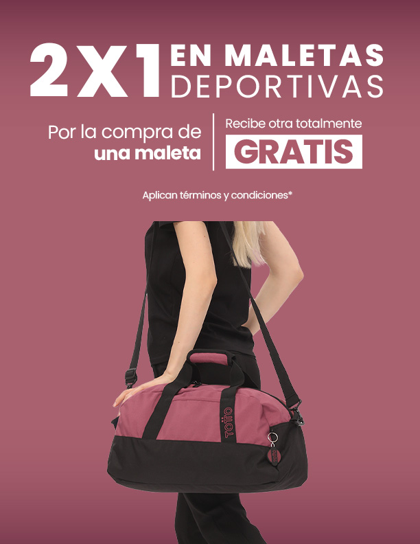 Maletas deportivas al 2x1